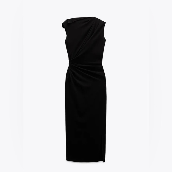 NWT Zara Narciso Rodriguez Gathered Dress Limited Edition - Picture 2 of 7